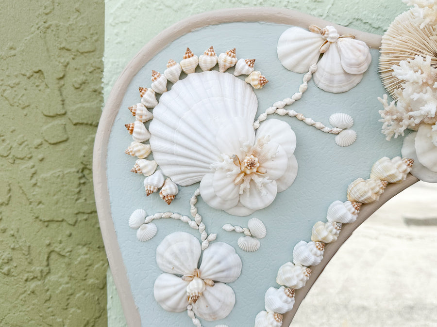 Beautiful Blue Shell Mirror