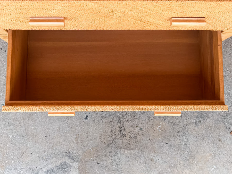Rattan Wrapped Chest