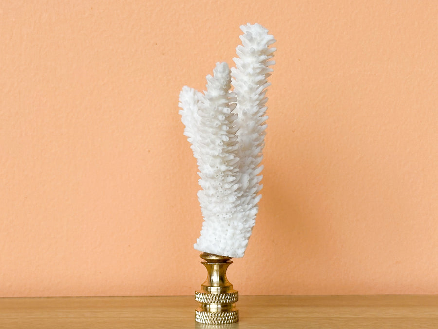 Triple Stag Horn Coral Finial