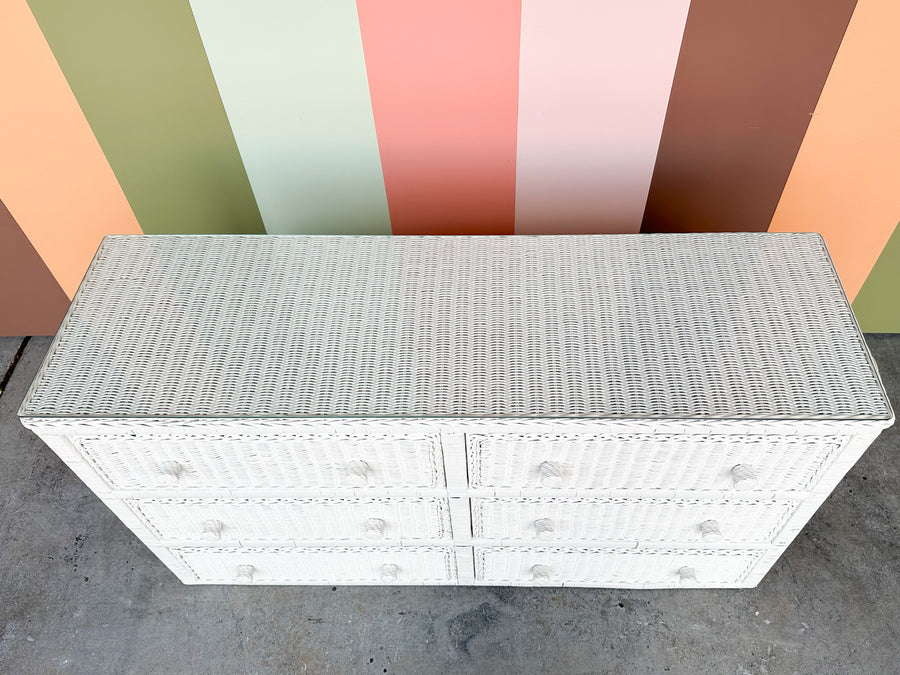 Wicker Chic Double Dresser