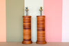Pair of Rattan Wrapped Lamps
