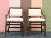 Set of Eight McGuire Rattan Dining Chairs