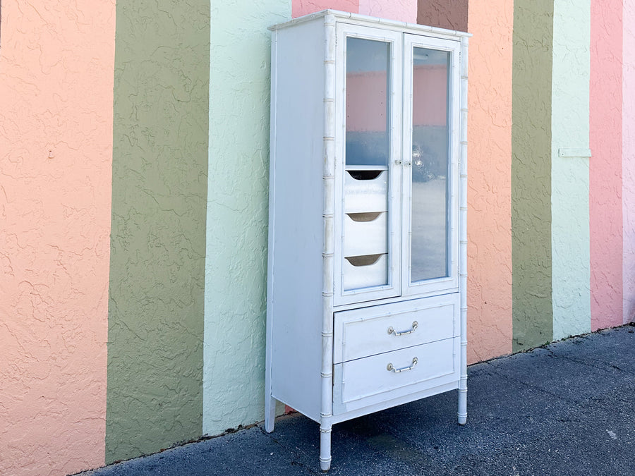 Thomasville Faux Bamboo Armoire