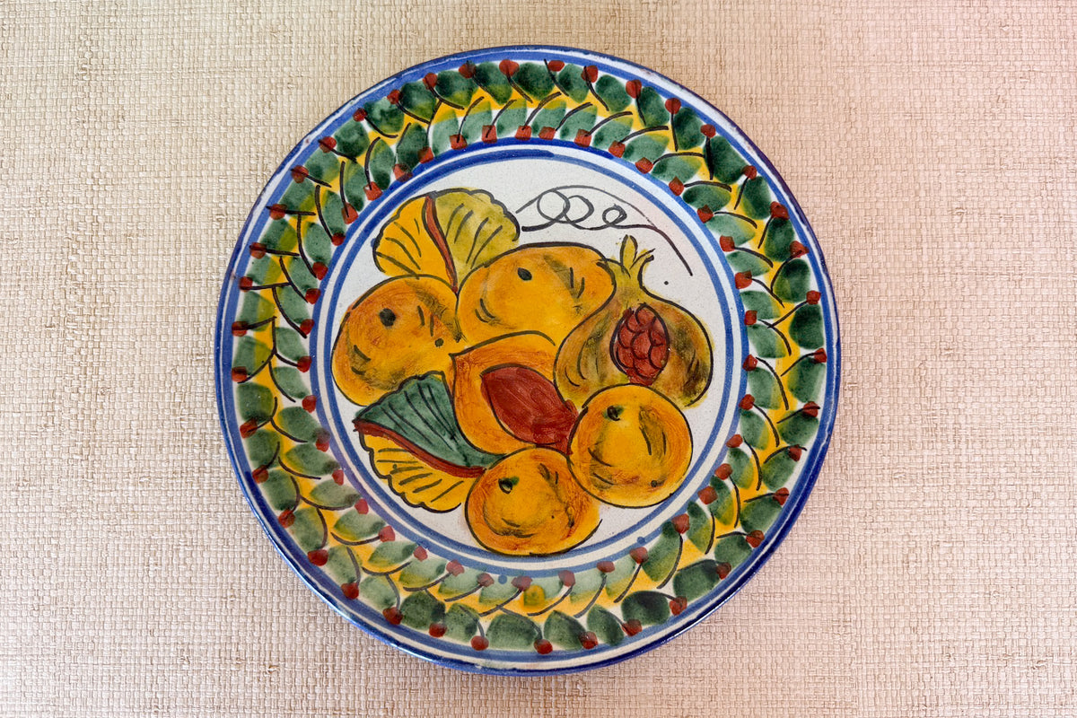 Pair of Hand Painted Fruit Plates