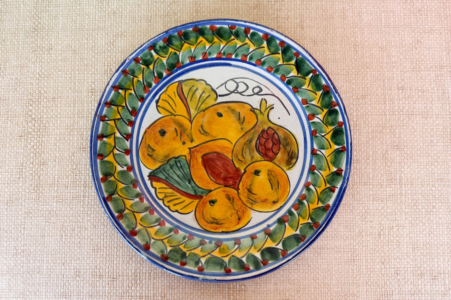 Pair of Hand Painted Fruit Plates