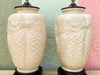 Pair of Cream Parakeet Lamps
