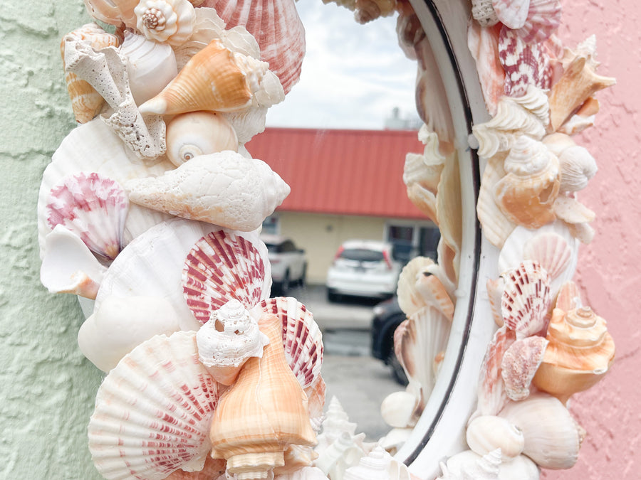 Pink Chic Shell Mirror