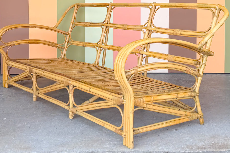Island Chic Rattan Sofa