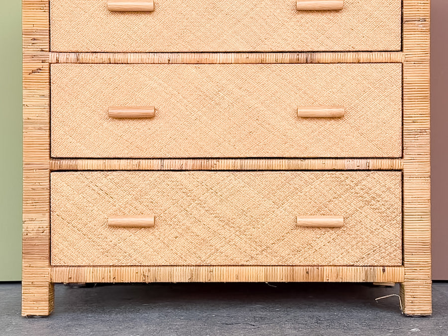Rattan Wrapped Chest