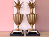 Pair of Frederick Cooper Brass Pineapple Lamps