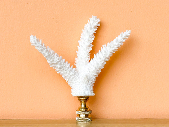 Triple Stag Horn Coral Finial