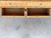 Braided Rattan Wrapped Double Dresser
