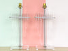 Pair of Fab Large Lucite Lamps