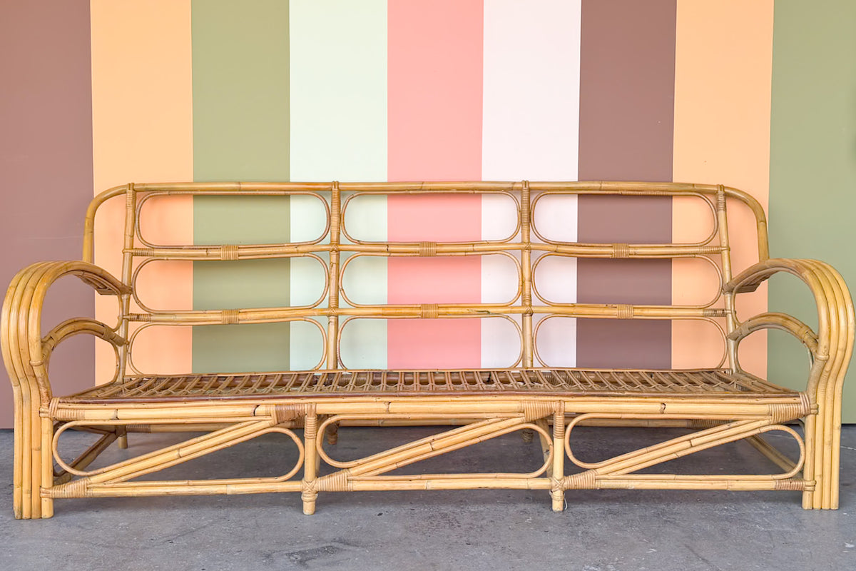 Island Chic Rattan Sofa