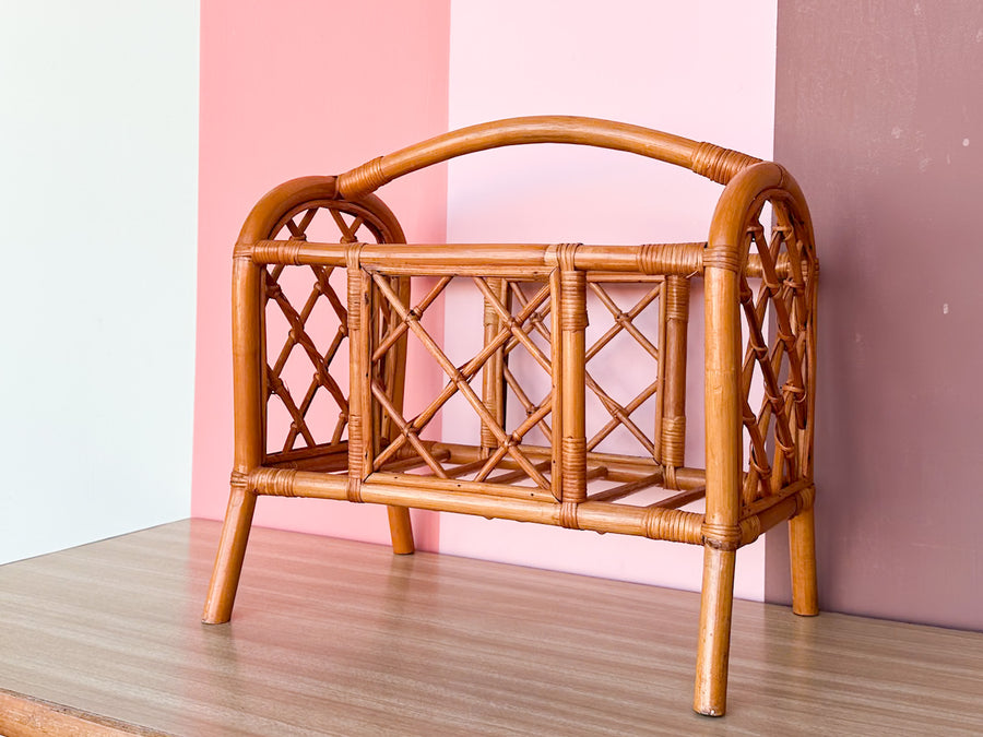 Rattan Magazine Rack