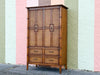 Handsome Faux Bamboo Thomasville Armoire