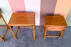 Frankl Style Trio of Rattan Nesting Tables