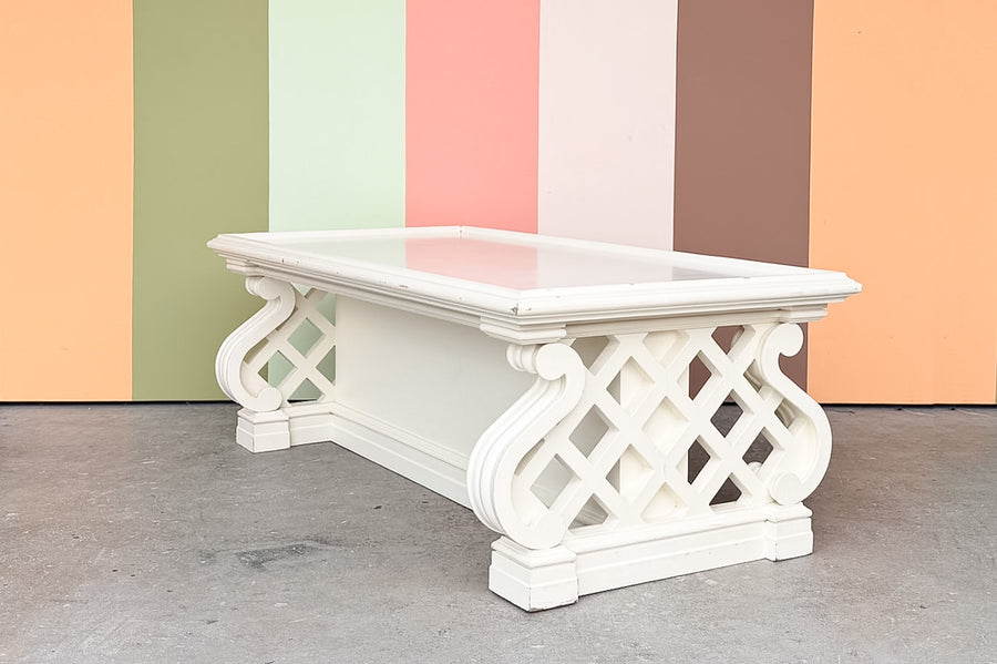 Palm Beach Style Trellis Coffee Table