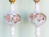 Pair of Small Granny Chic Rose Lamps