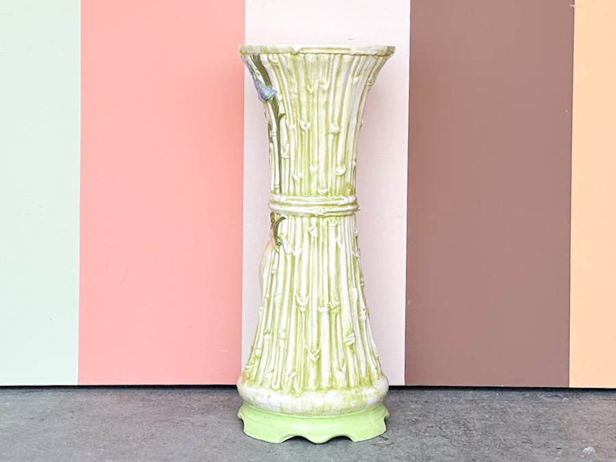 Pretty Spring Faux Bamboo Ceramic Pedestal
