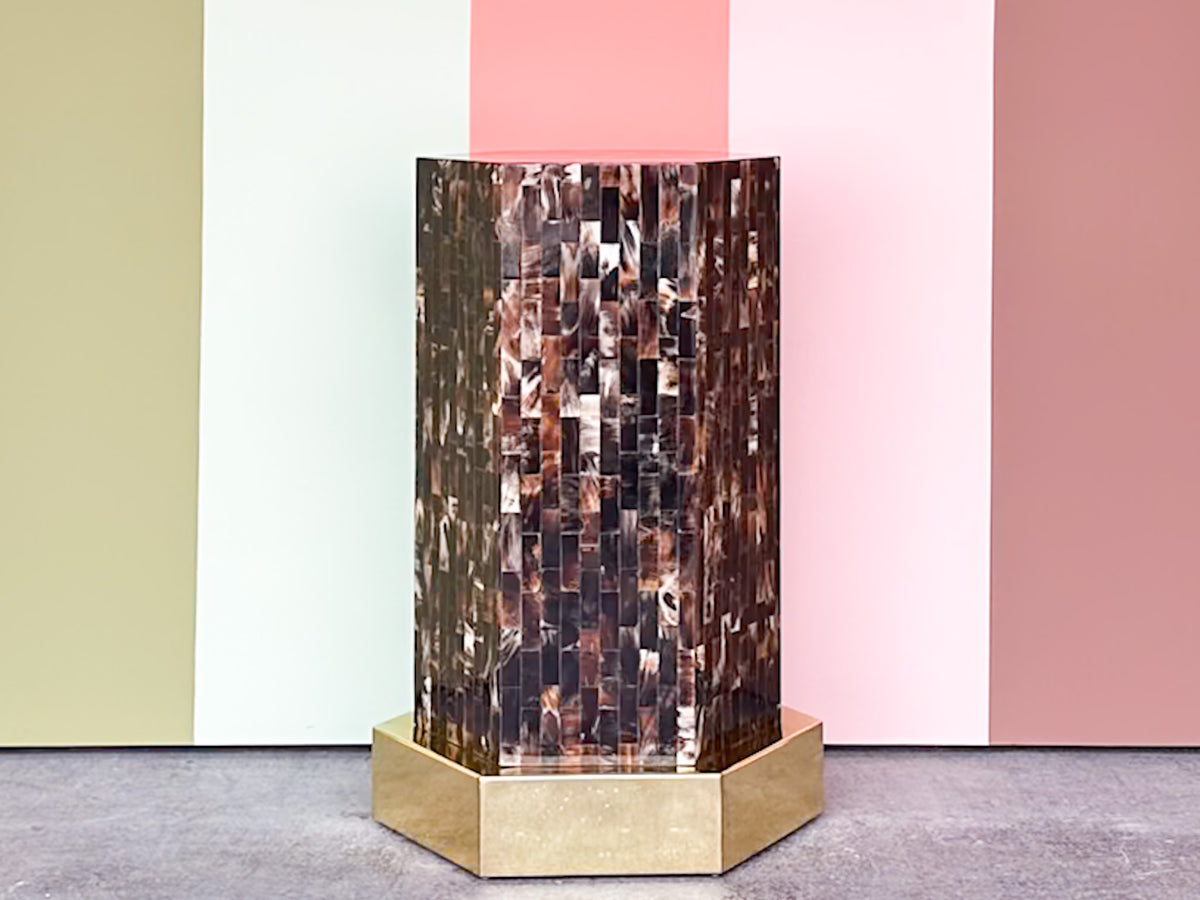 Tessellated Tortoiseshell Pedestal