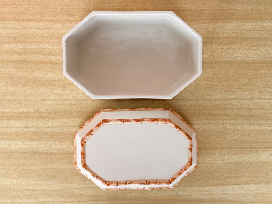 Faux Bamboo Italian Trinket Dish