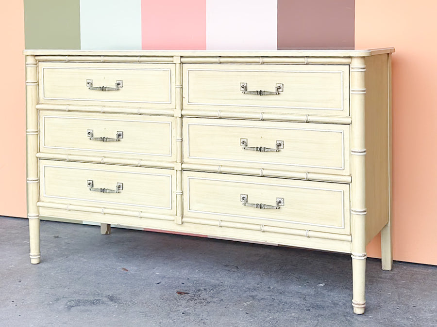 Henry Link Faux Bamboo Double Dresser