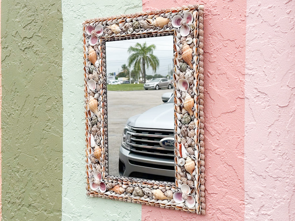 Old Florida Shell Mirror