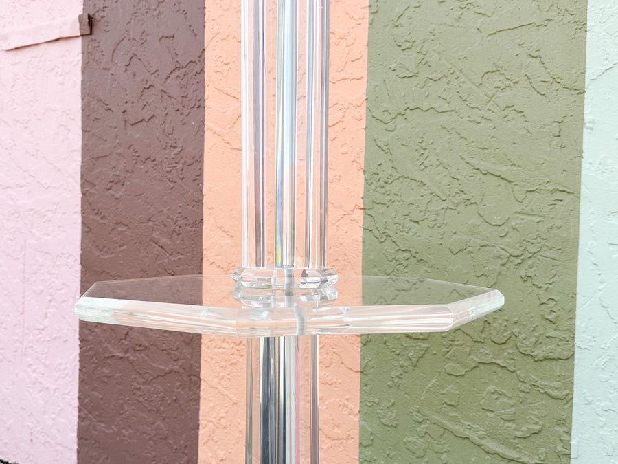 Karl Springer Style Lucite Table Lamp