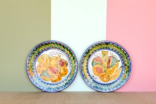 Pair of Hand Painted Fruit Plates