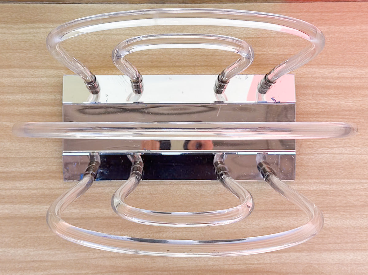 Dorothy Thorpe Lucite Magazine Rack