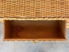 Braided Rattan Wrapped Double Dresser