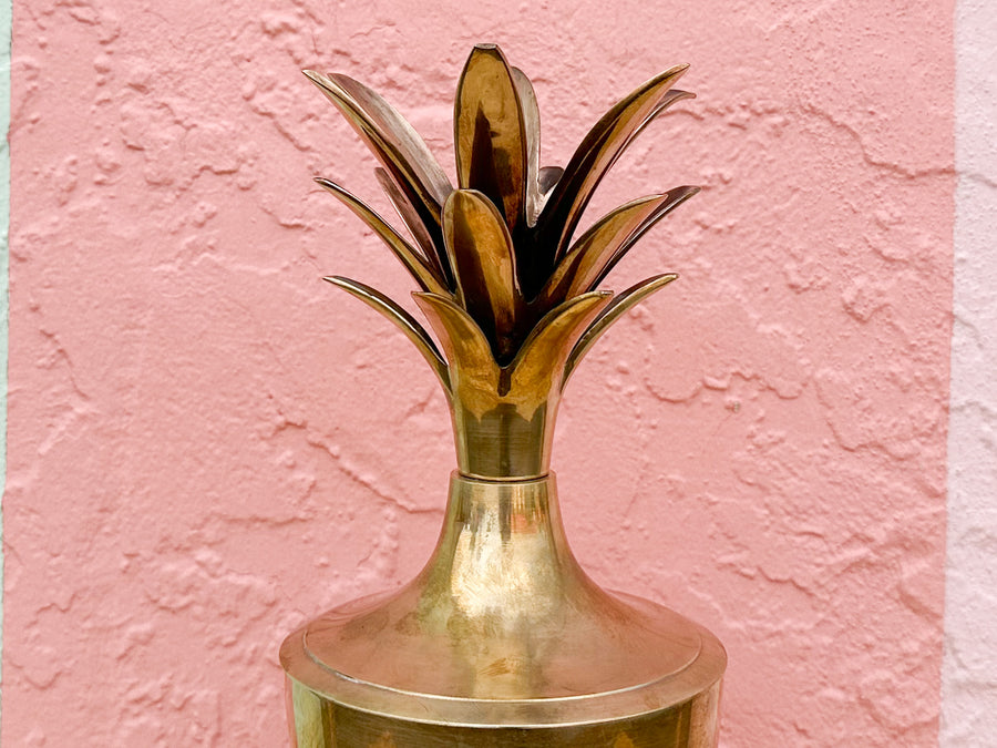 Brass Pineapple Ice Bucket