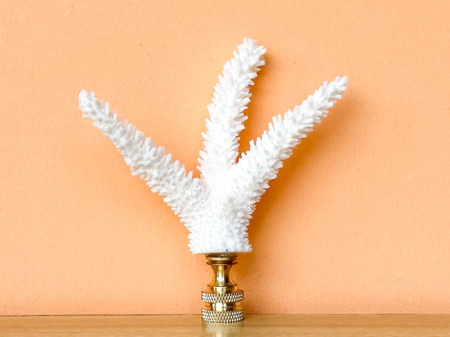Triple Stag Horn Coral Finial
