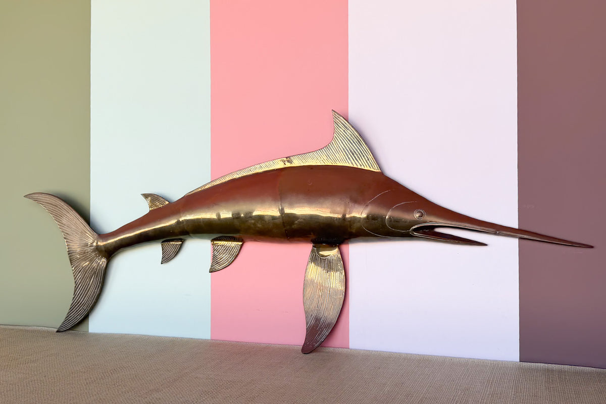 Large Brass Marlin