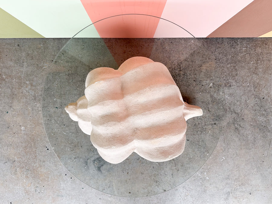 Plaster Conch Shell Coffee Table