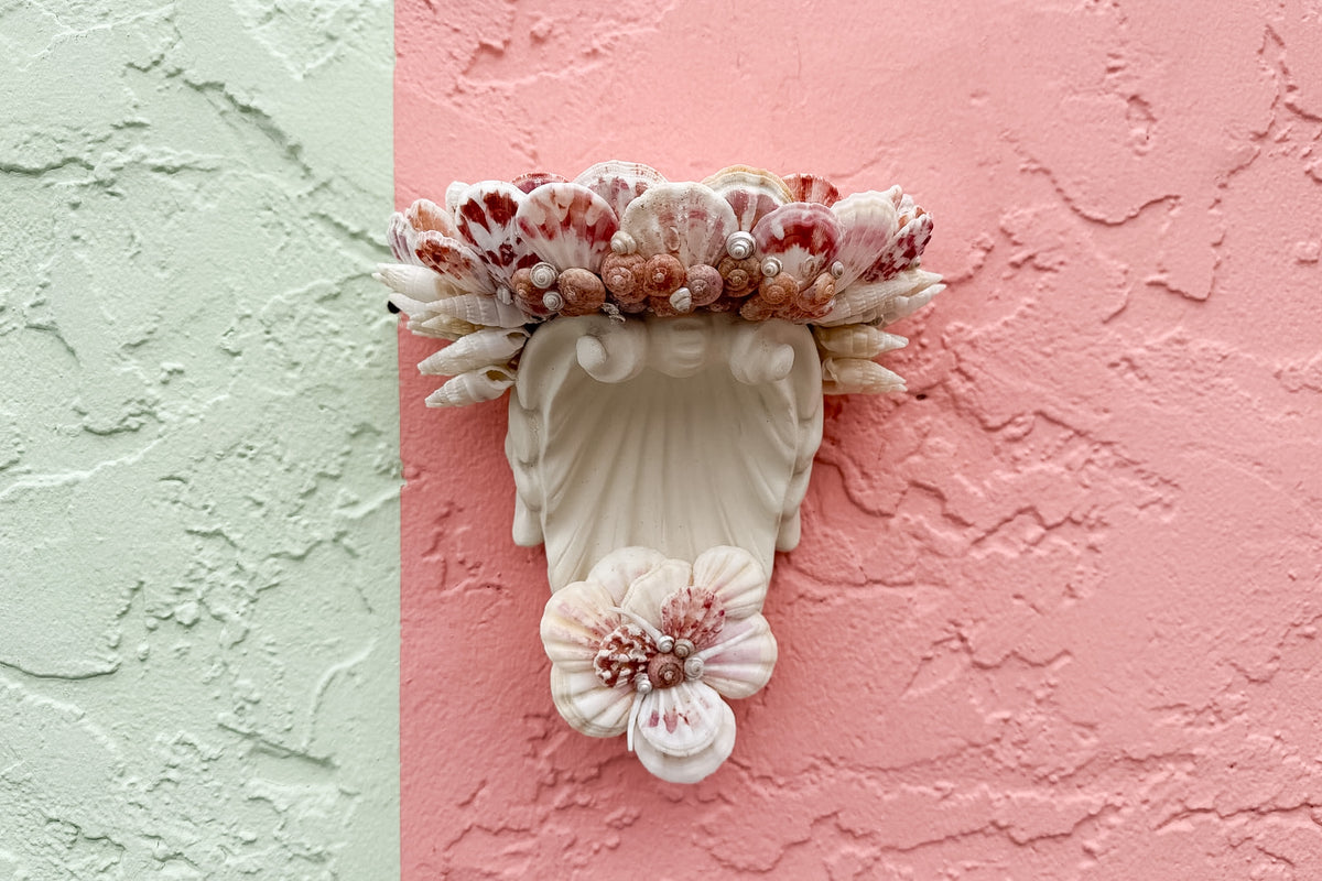 Pair of Shell Chic Wall Shelves