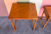 Frankl Style Trio of Rattan Nesting Tables