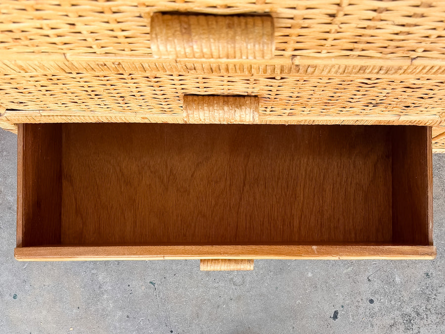 Island Style Rattan Wrapped Dresser