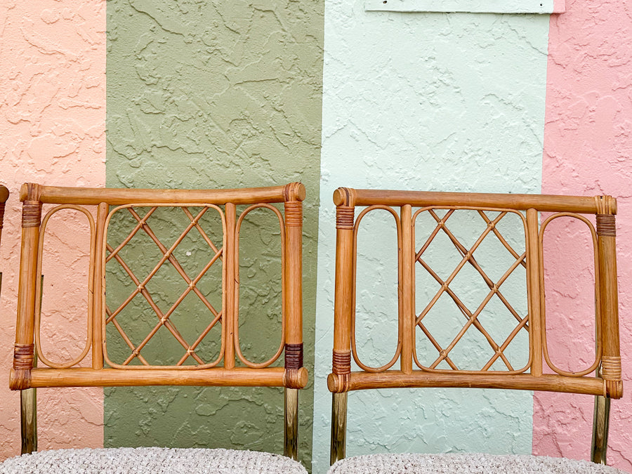 MCM Cantilever Rattan Dining Set