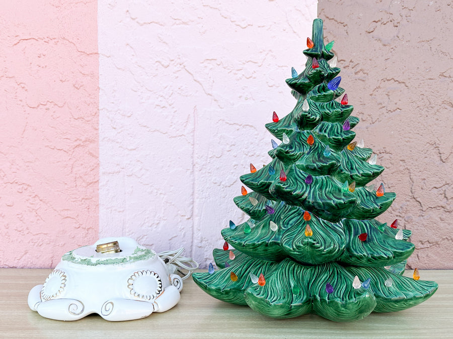 Medium Green Ceramic Christmas Tree