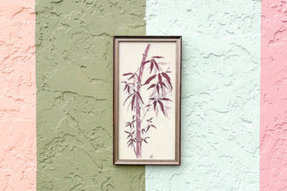 Lavender Bamboo Needlepoint Art