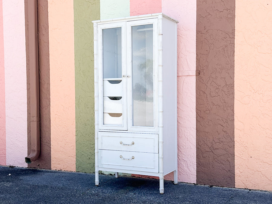 Thomasville Faux Bamboo Armoire