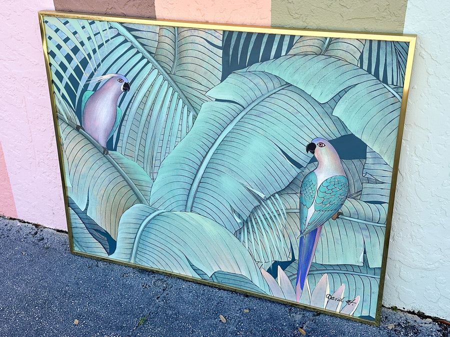 Tropical Parrots Original Art