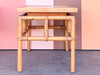 Pair of John Wisner for Ficks Reed Rattan Tile Top Side Tables