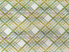 Pink and Green Plaid Upholstered Sofa