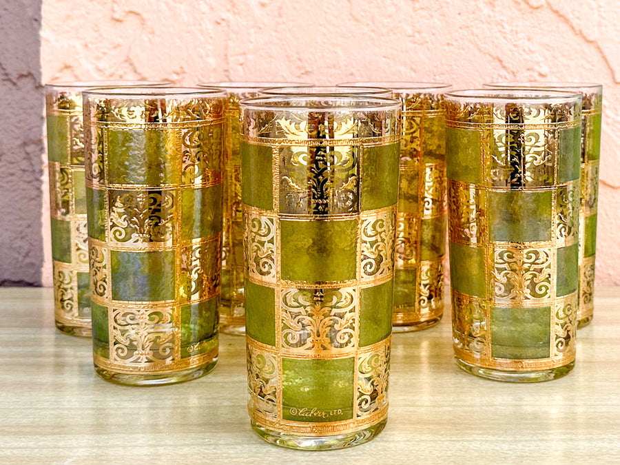 Set of Eight Culver Glassware