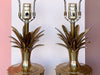 Pair of Frederick Cooper Brass Pineapple Lamps