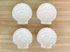 Set of Eight Shell Tea Cups and Saucers
