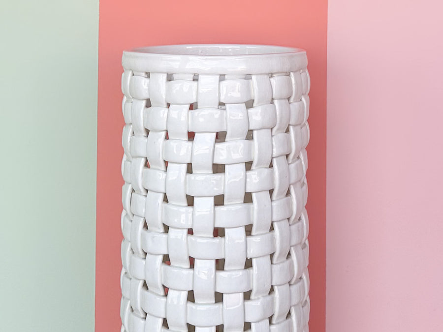 Basket Ceramic Umbrella Stand